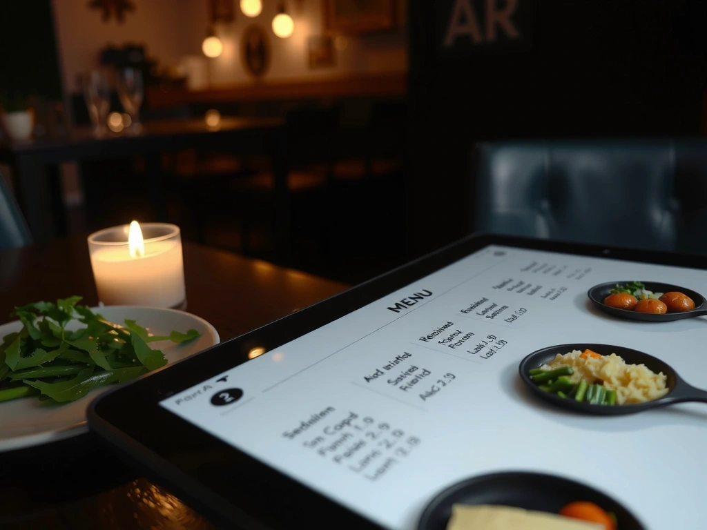 Captura de pantalla del menú digital del restaurante La Sombra