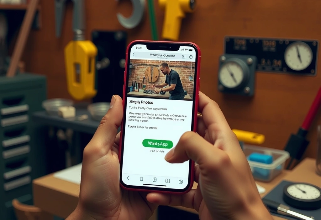 El dueño usando su sitio web
