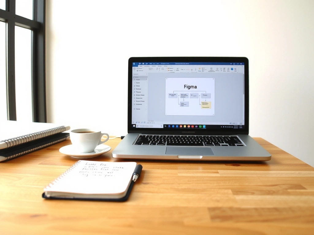 Entorno de trabajo con diagrama de flujo en pantalla